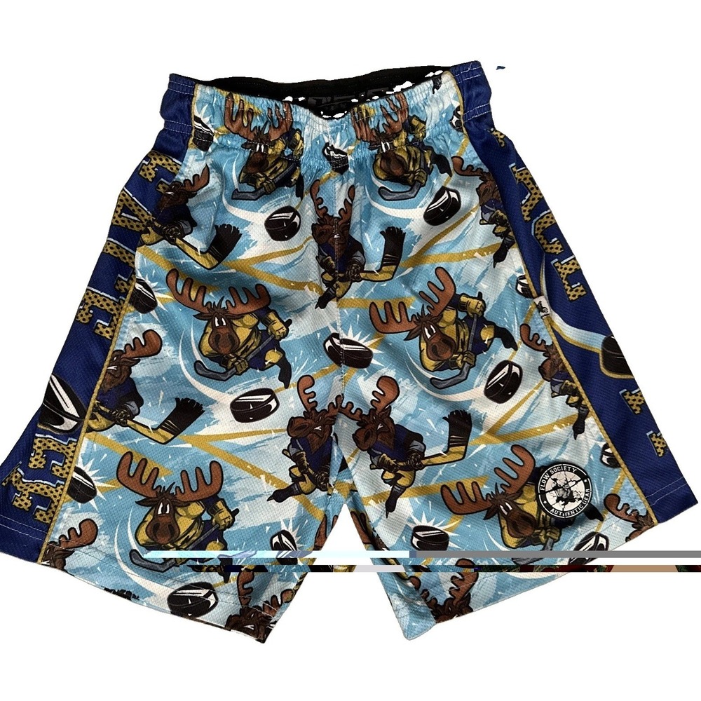 Flow Society, Boys face off trick Size YM -Hockey lacrosse, Moose !
